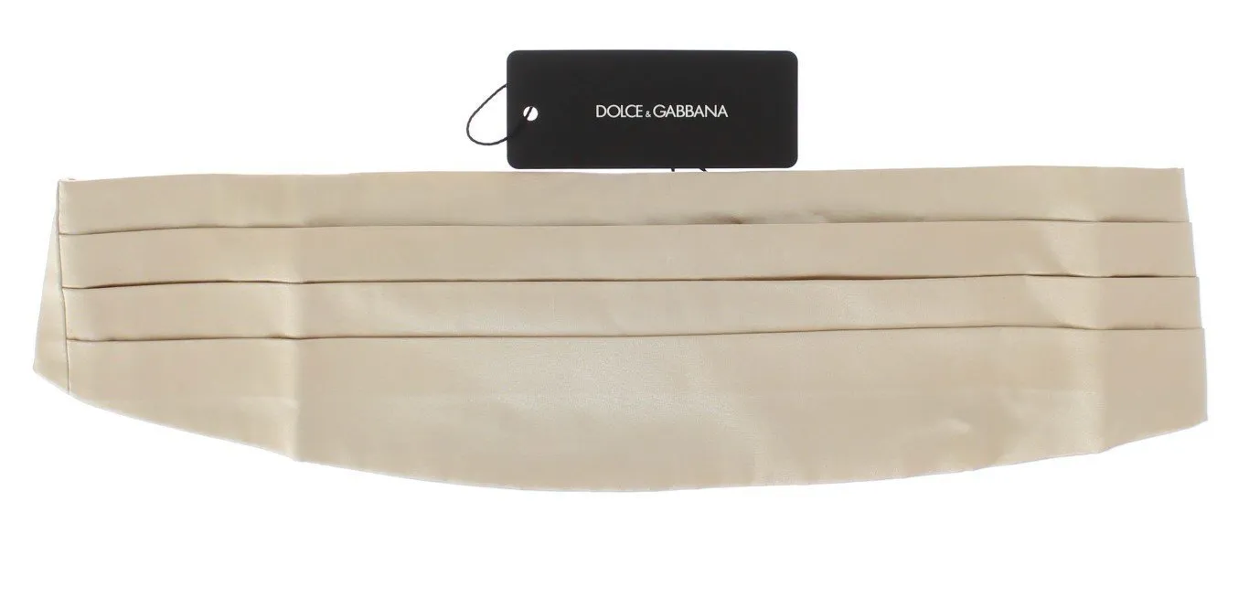Off White Belt Silk Cummerbund