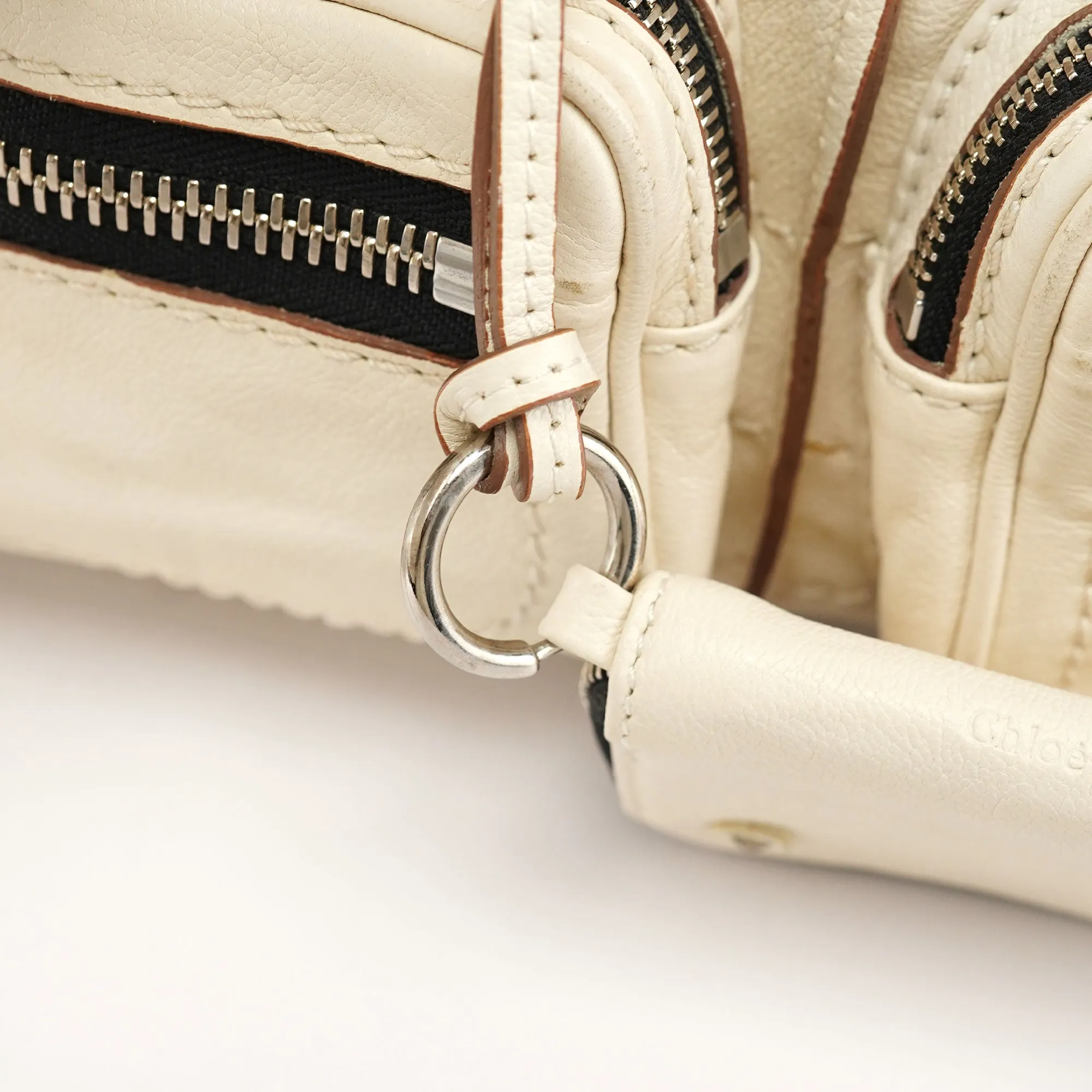 Off-White Lambskin Betty Shoulder Bag