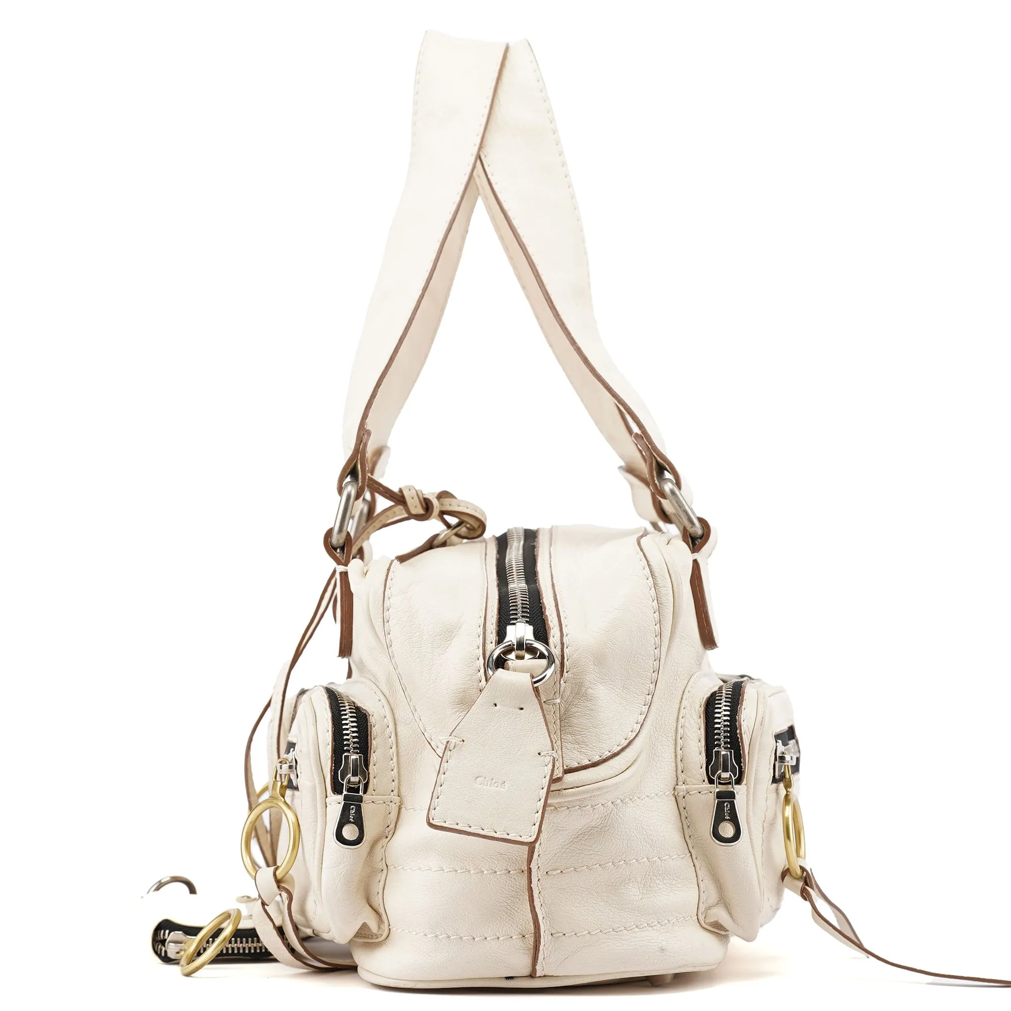 Off-White Lambskin Betty Shoulder Bag