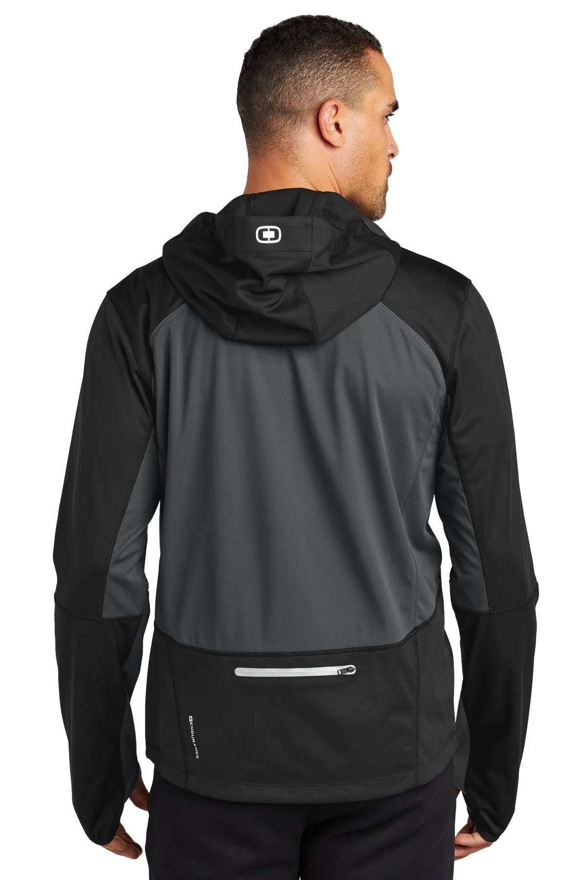 OGIO Pivot Soft Shell. OE721 Blacktop/ Gear Grey