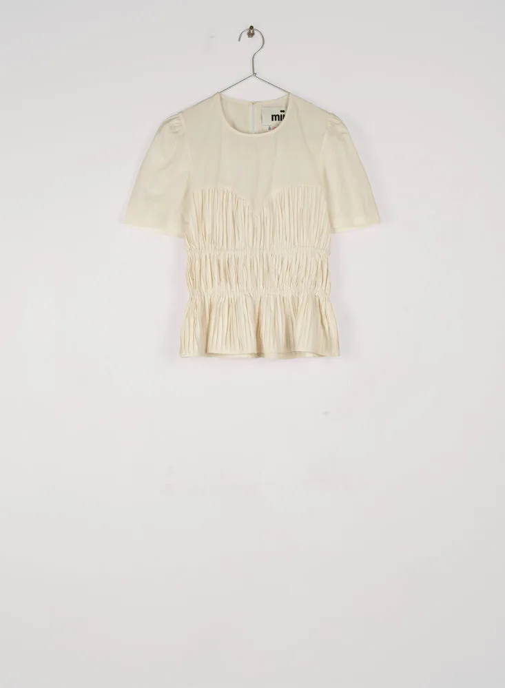 OLYMPE GATHERED TOP