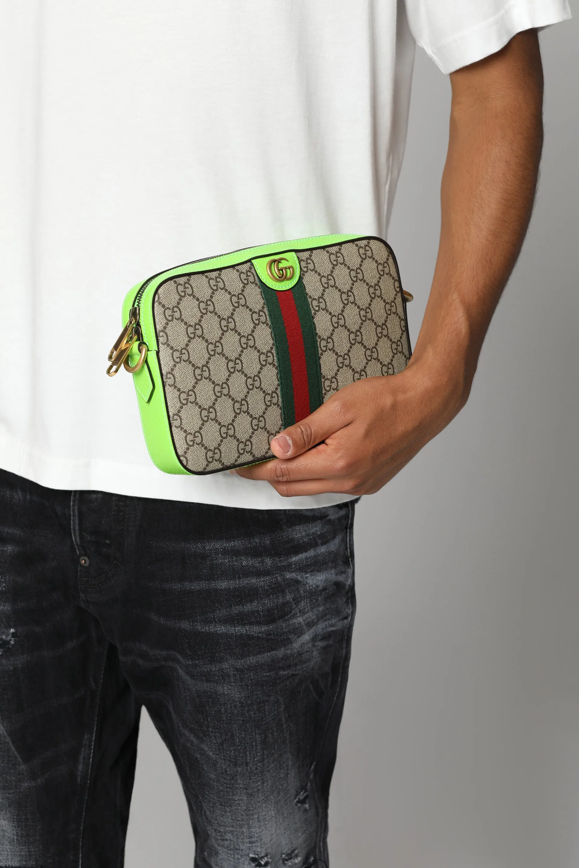 Ophidia GG supreme fabric shoulder-bag
