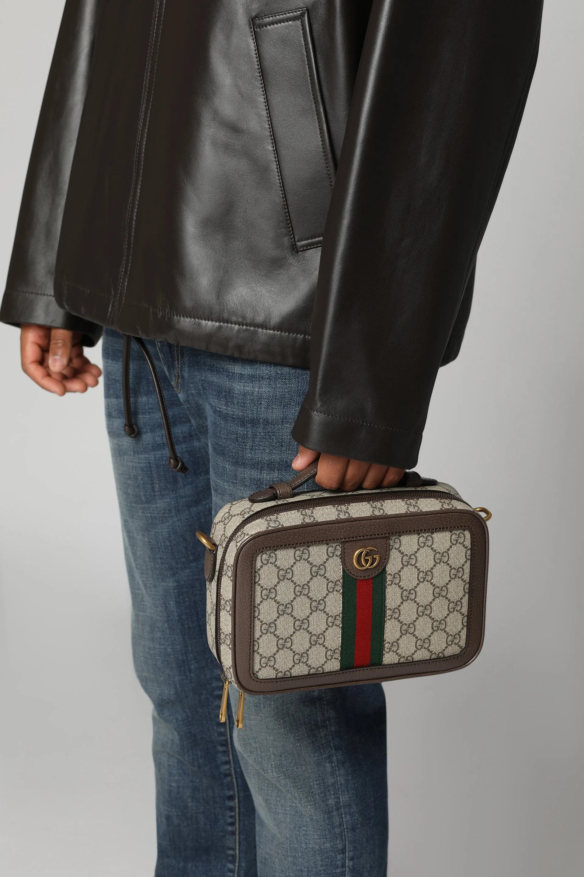 Ophidia GG supreme fabric shoulder-bag