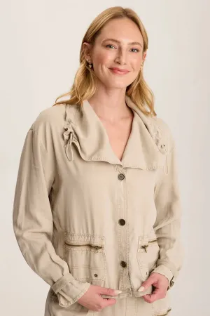 Oziel Twill Utility Jacket - Tanglewood Pigment
