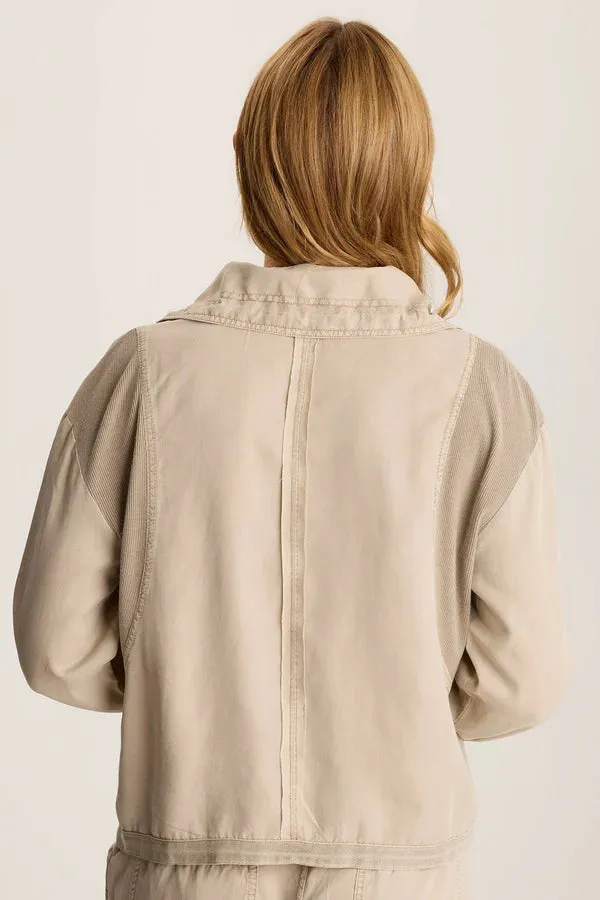 Oziel Twill Utility Jacket - Tanglewood Pigment