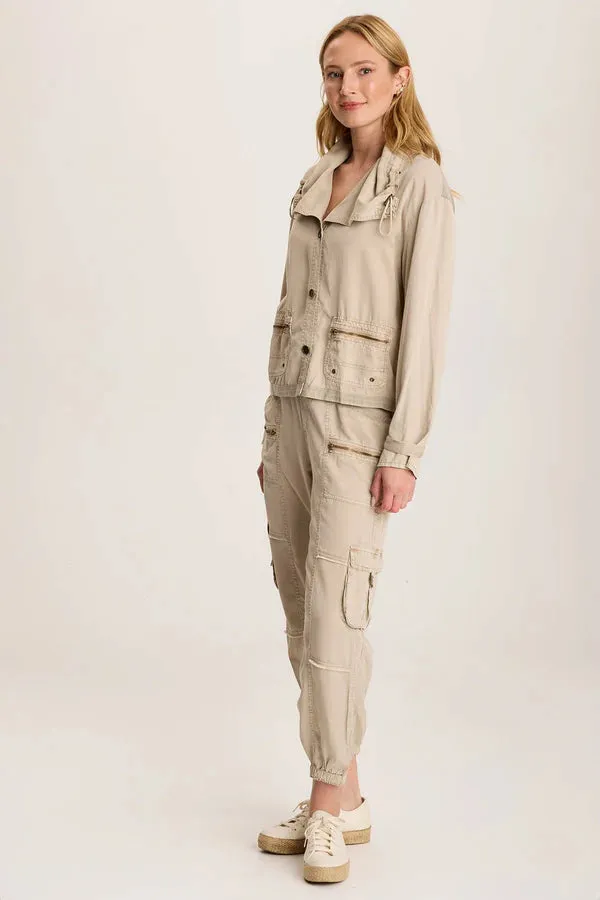 Oziel Twill Utility Jacket - Tanglewood Pigment