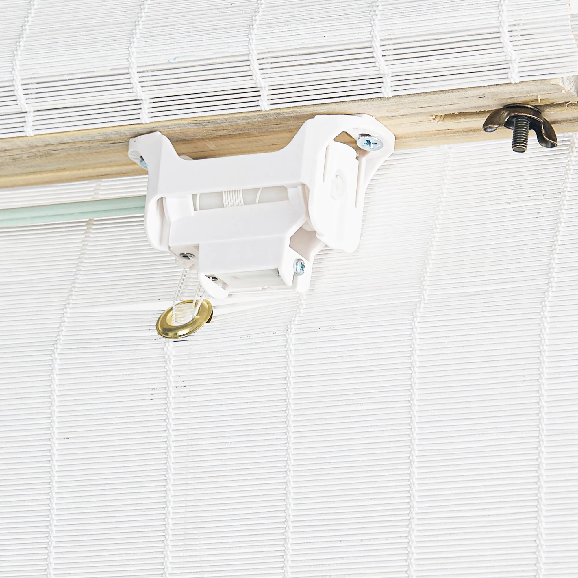 Panda Woven Bamboo Blinds & Shade|Pure White