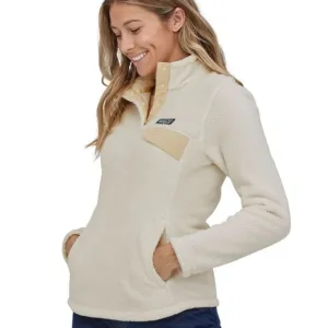 Patagonia Re-Tool Snap-T Fleece Pullover in Raw Linen White size small