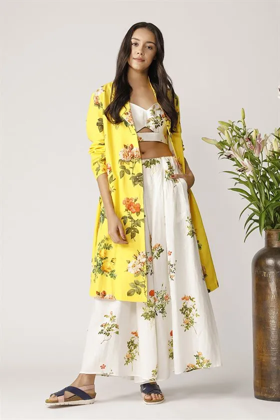 Payal Pratap   -   Chilean Printed Jacket Morning Glory
