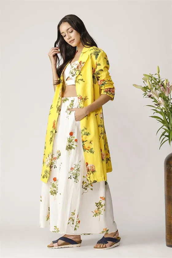 Payal Pratap   -   Chilean Printed Jacket Morning Glory