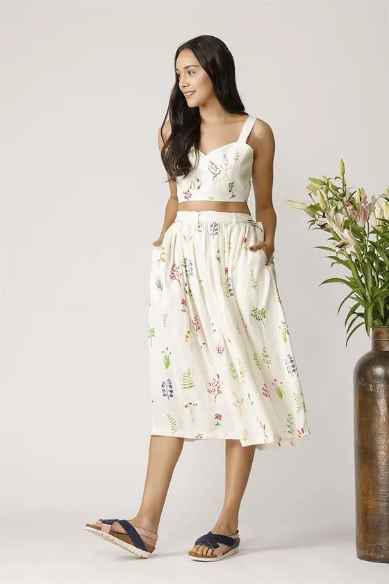 Payal Pratap   -   Galax Gathered Skirt  Morning Glory