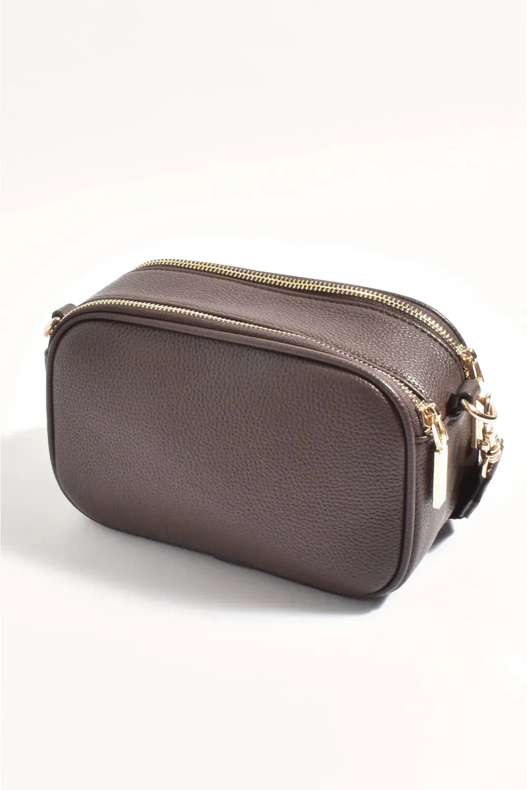 Percy Weave Cross Body Bag Chocolate