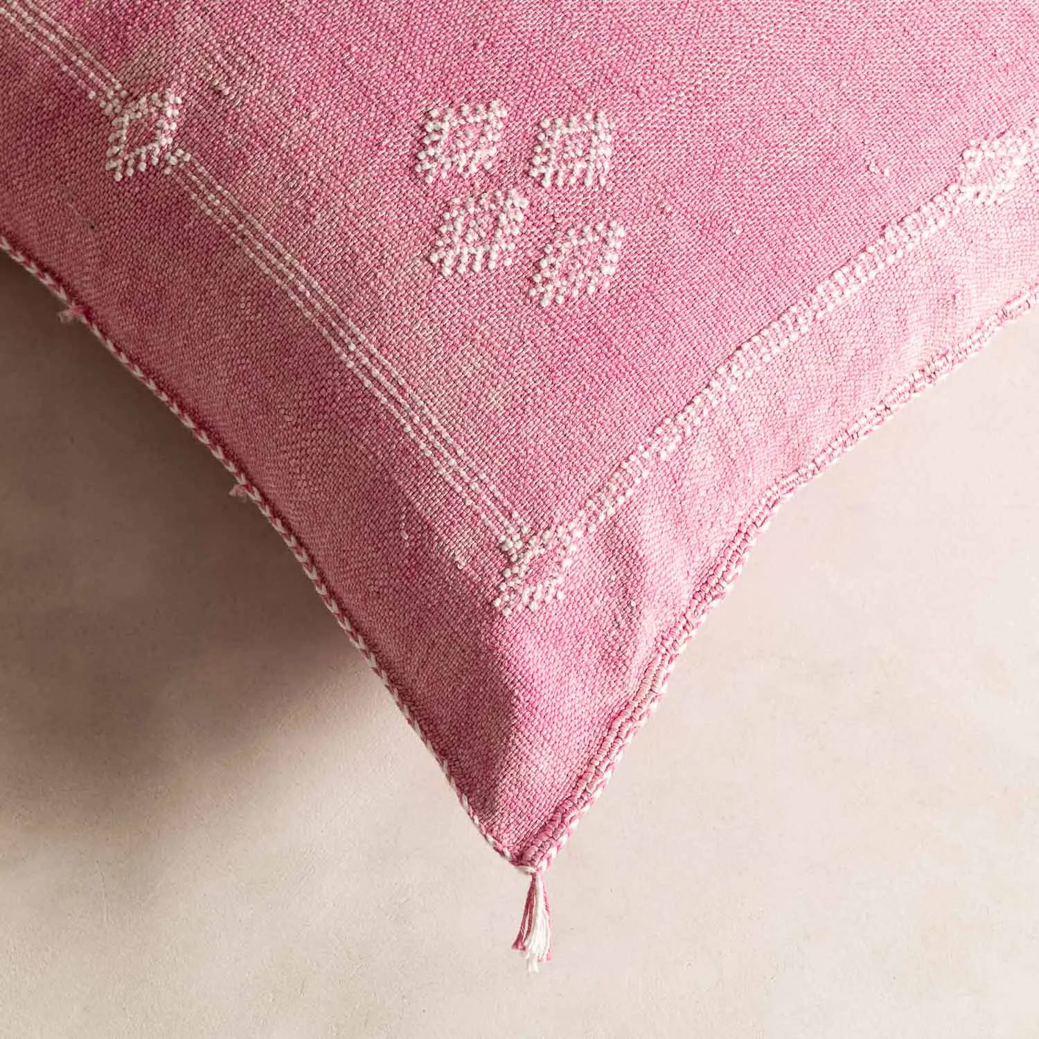 Pink Cactus silk pillow cover