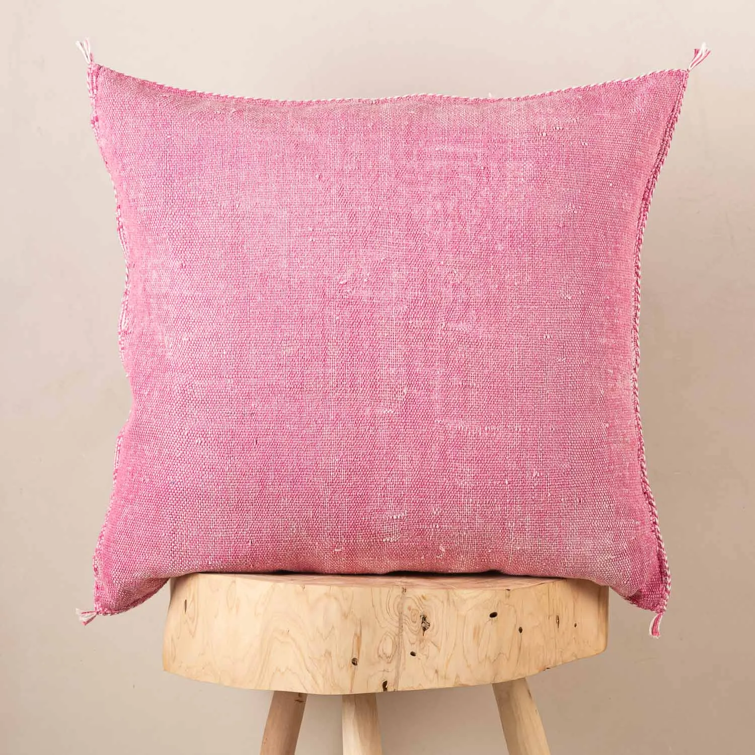 Pink Cactus silk pillow cover