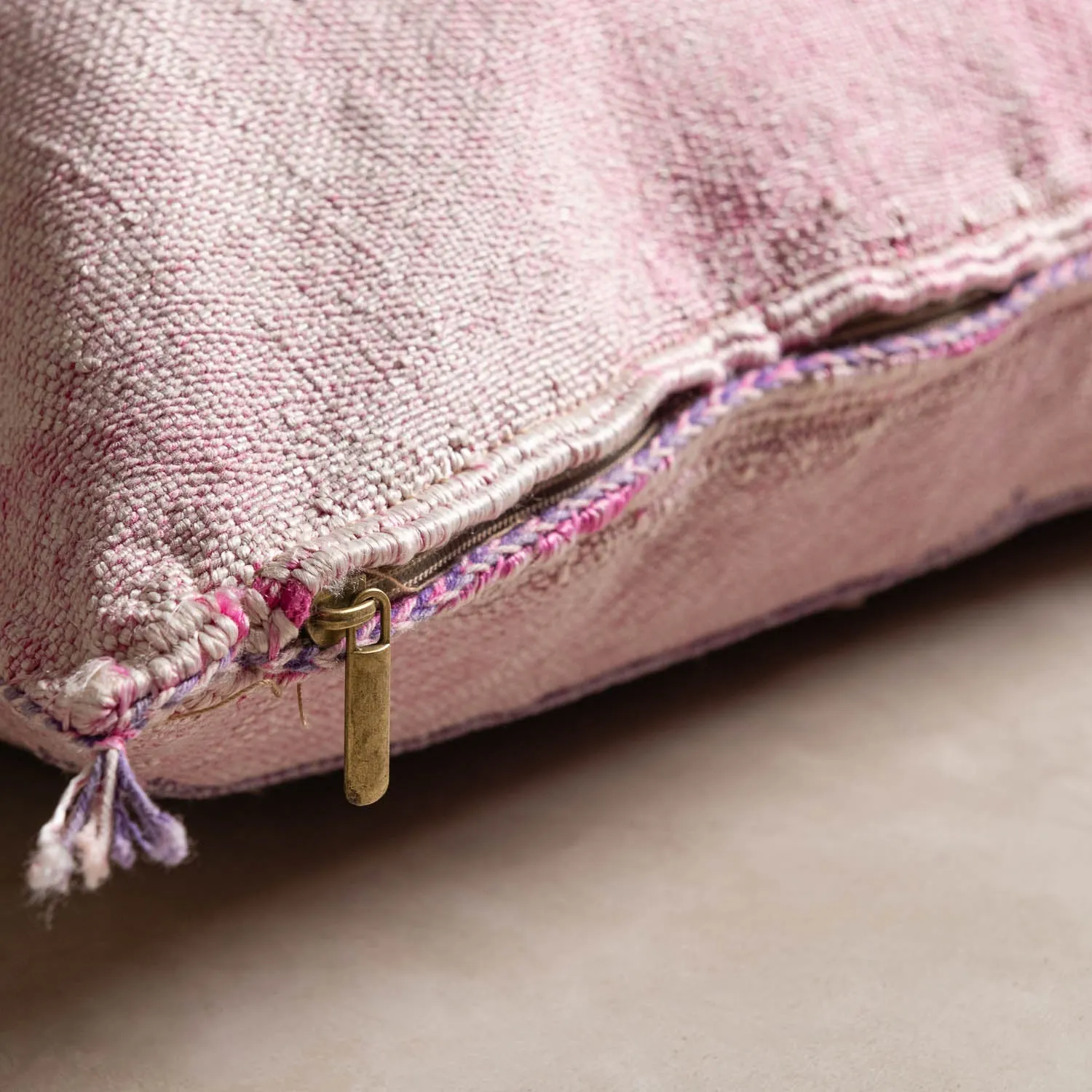 Pink Cactus silk pillow cover