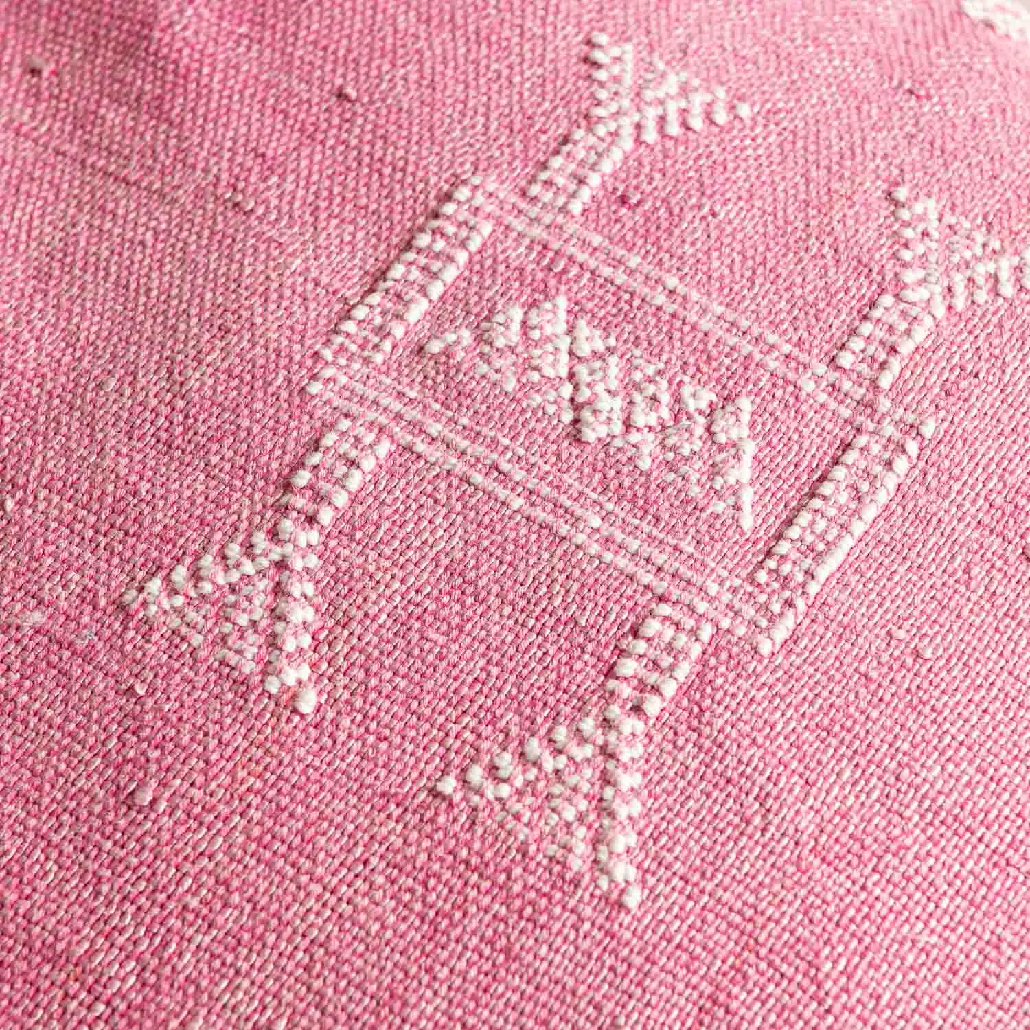 Pink Cactus silk pillow cover
