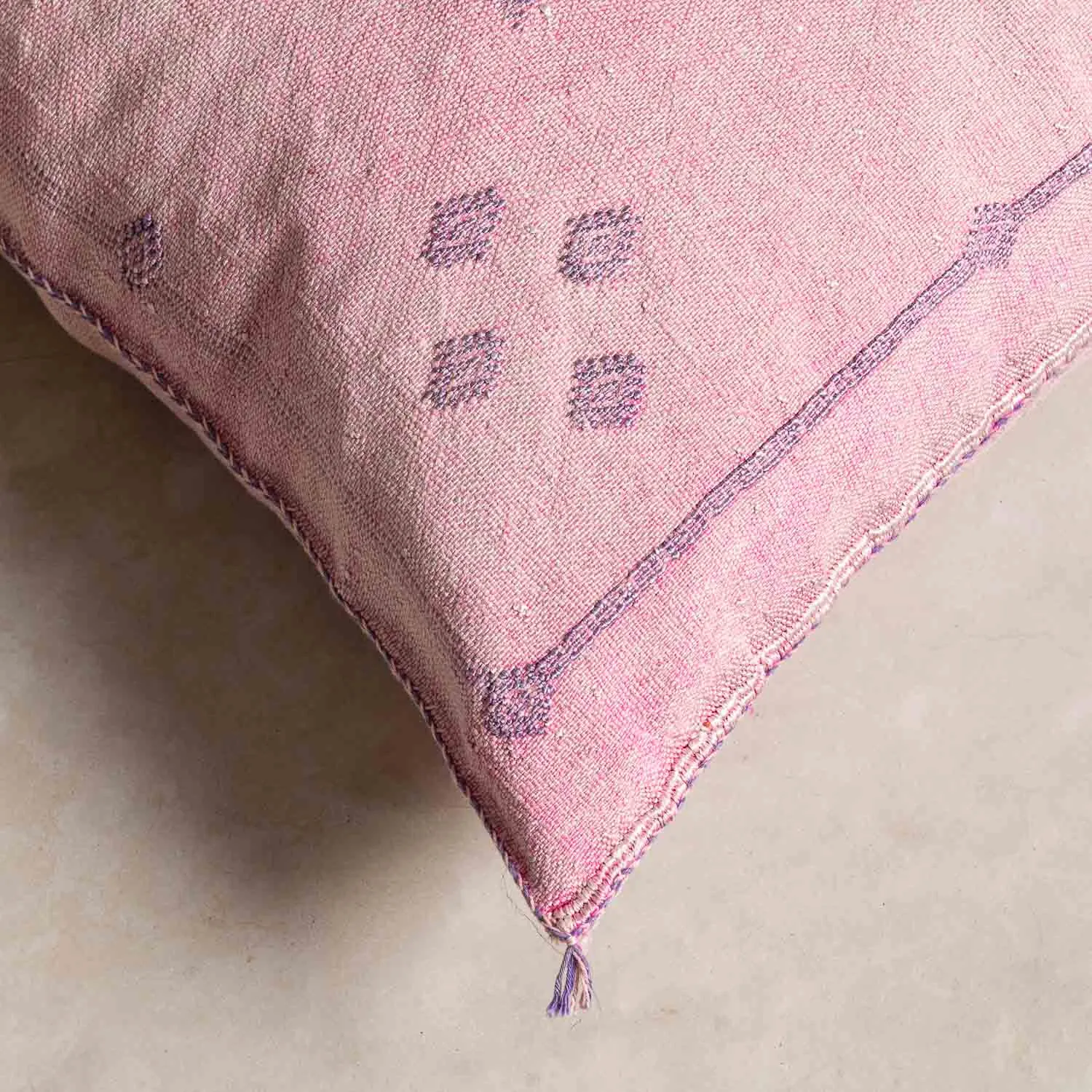Pink Cactus silk pillow cover