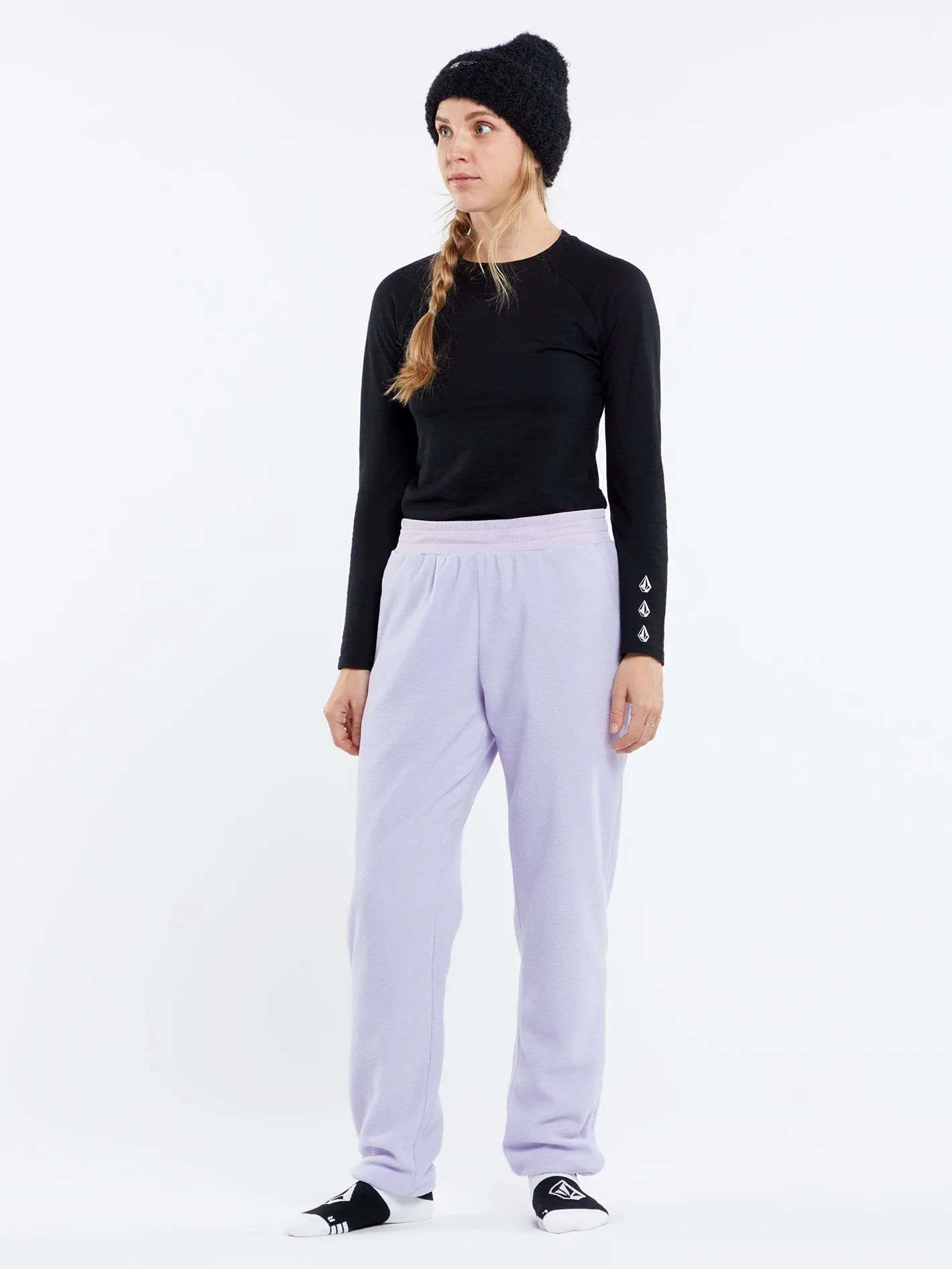Polar Fleece Trousers - LILAC ASH