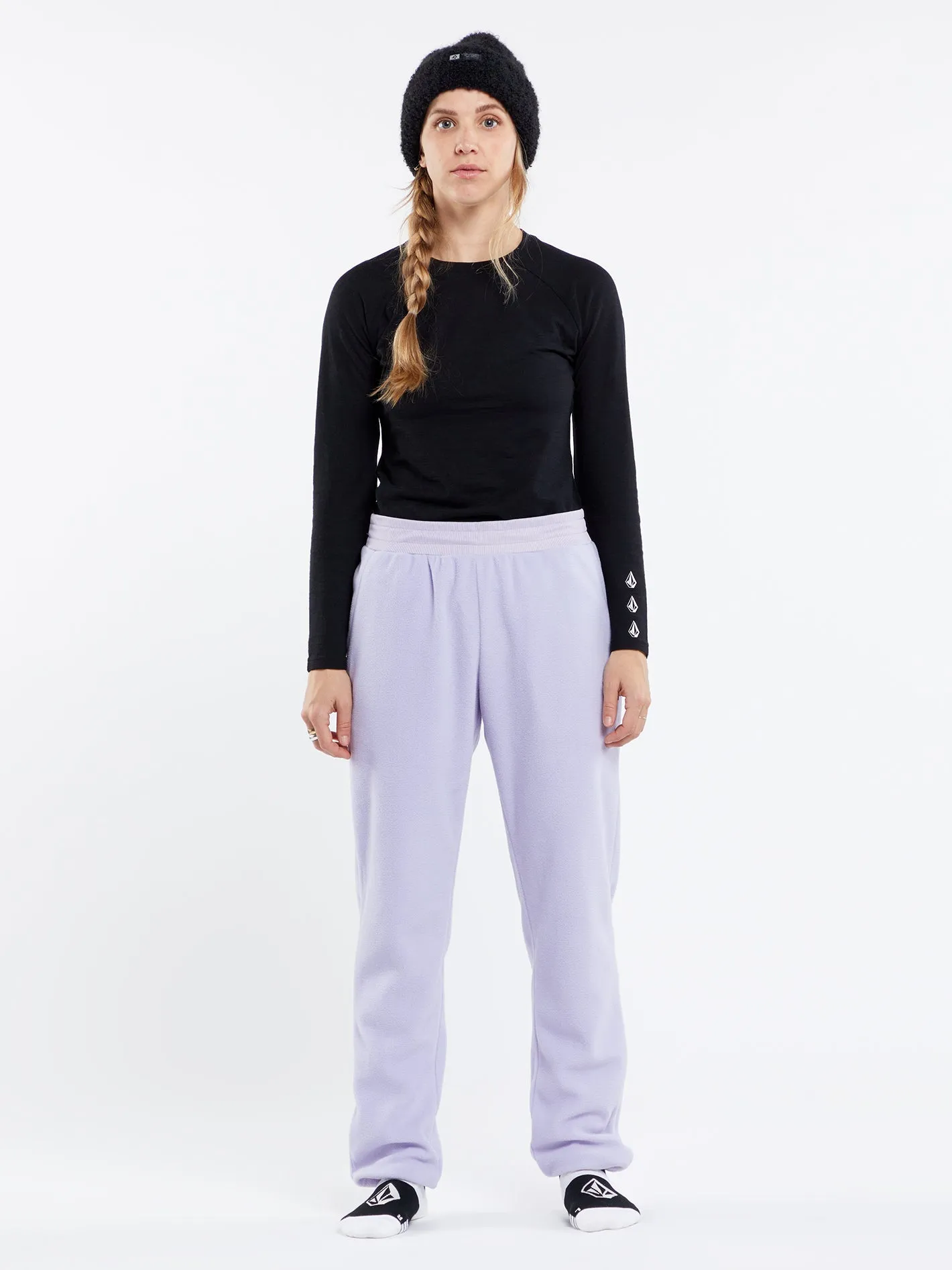 Polar Fleece Trousers - LILAC ASH