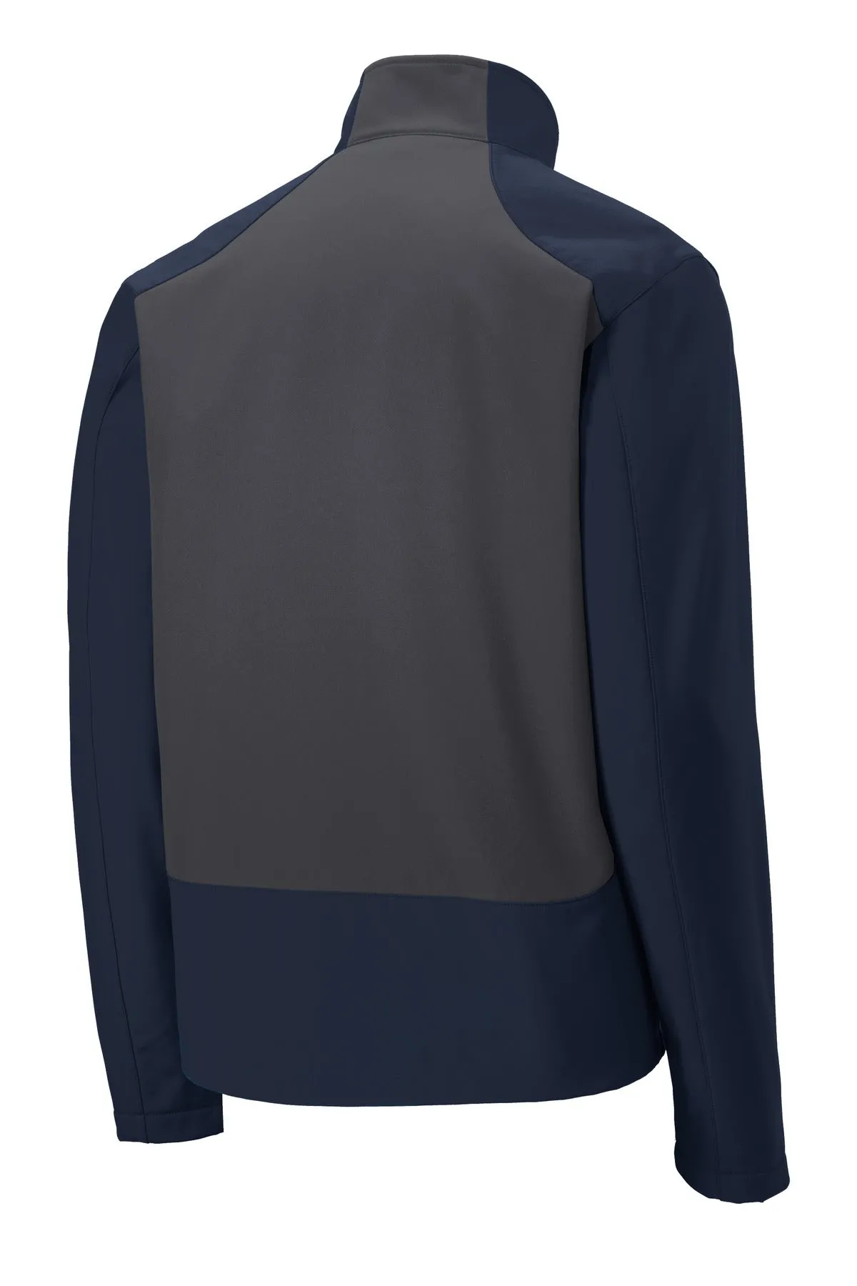 Port Authority Back-Block Soft Shell Jacket. J336 Dress Blue Navy/ Battleship Grey