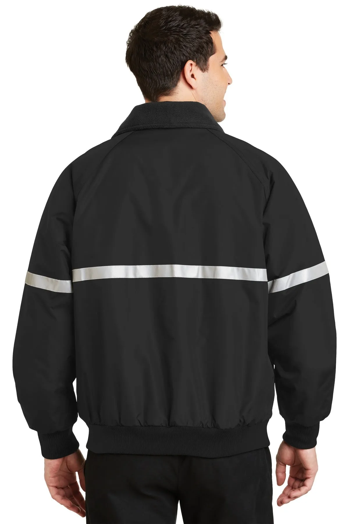 Port Authority Challenger Jacket with Reflective Taping J754R True Black/ True Black/ Reflective