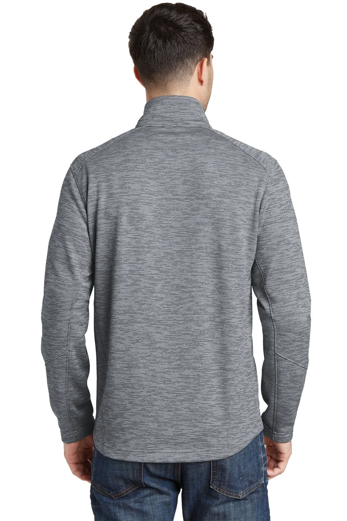 Port Authority Digi Stripe Fleece Jacket. F231 Grey