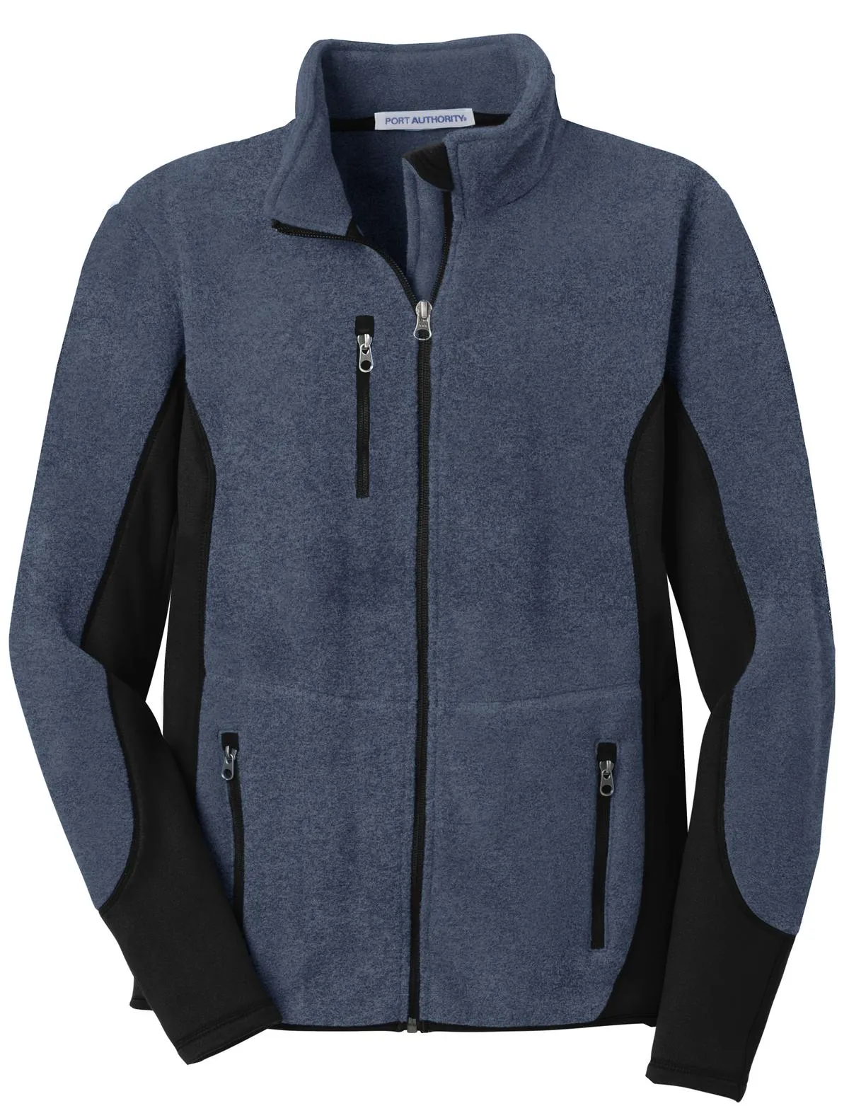 Port Authority R-Tek Pro Fleece Full-Zip Jacket. F227 Navy Heather/ Black