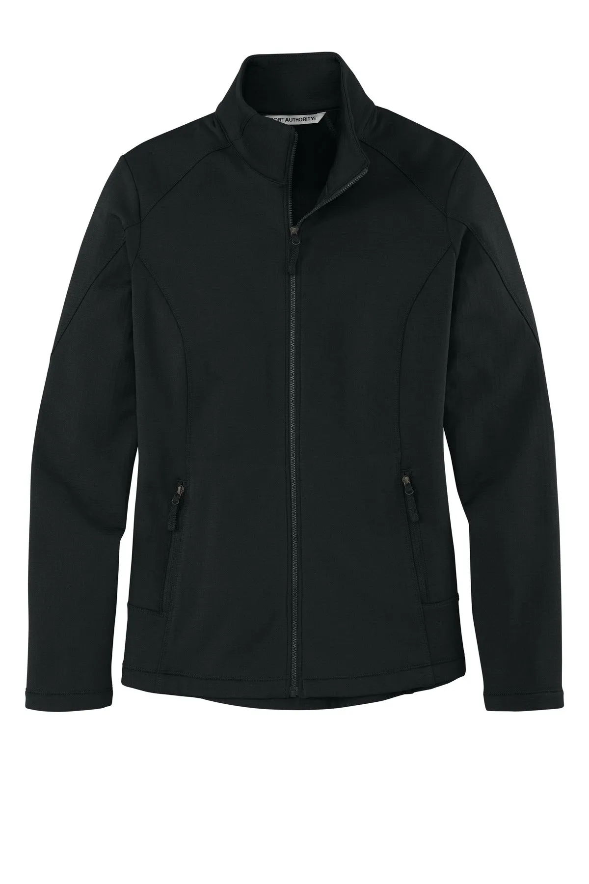 Port Authority  Women's Grid Fleece Jacket. L239 Deep Black