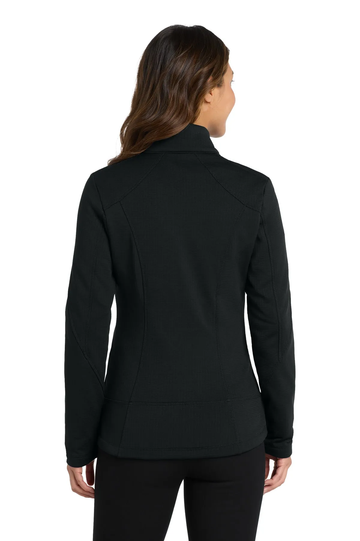Port Authority  Women's Grid Fleece Jacket. L239 Deep Black