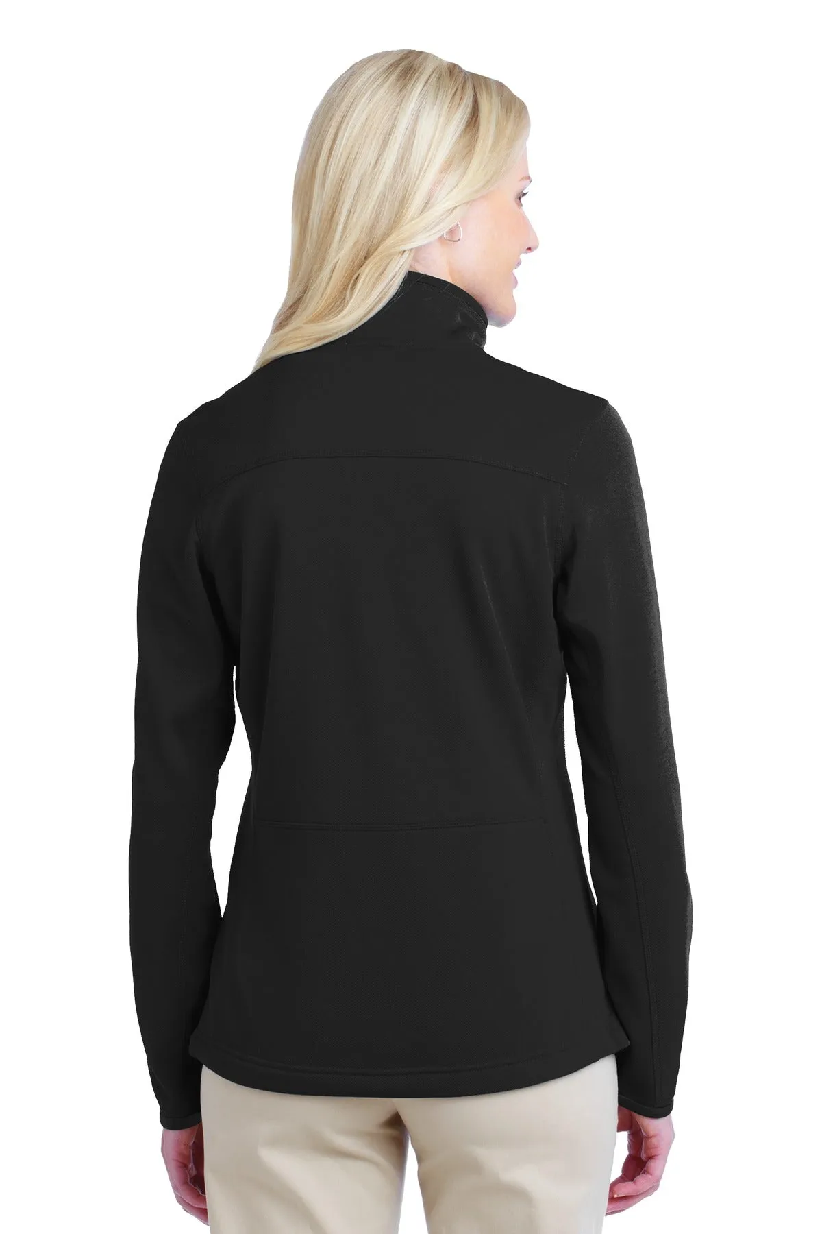 Port Authority Women's Pique Fleece Jacket. L222 Black