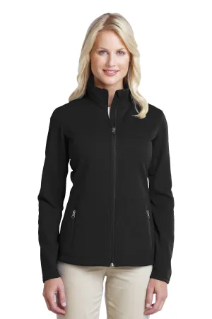 Port Authority Women's Pique Fleece Jacket. L222 Black