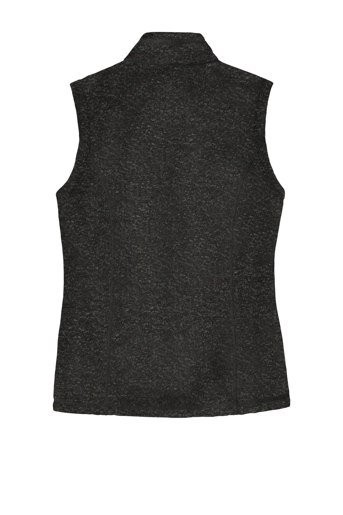 Port Authority  Women's Sweater Fleece Vest L236 Black Heather