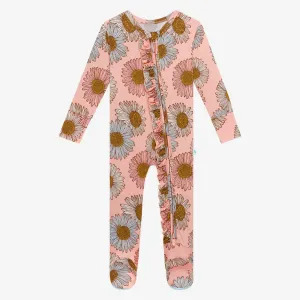 Posh Peanut Millie Ruffled Zippered Footie