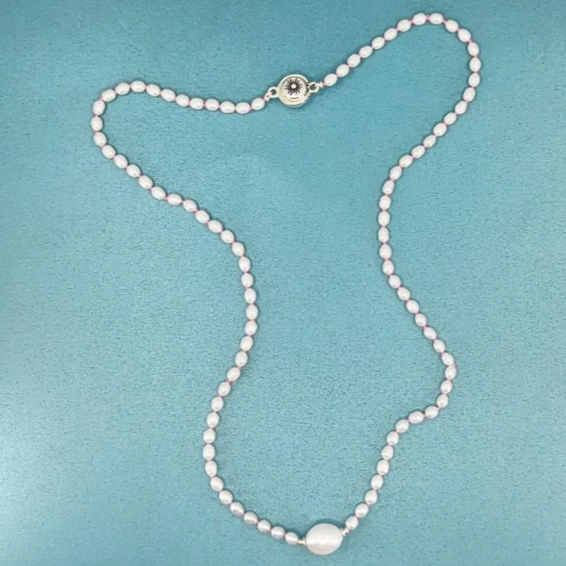 Pretty in Pink Strand of Pearls