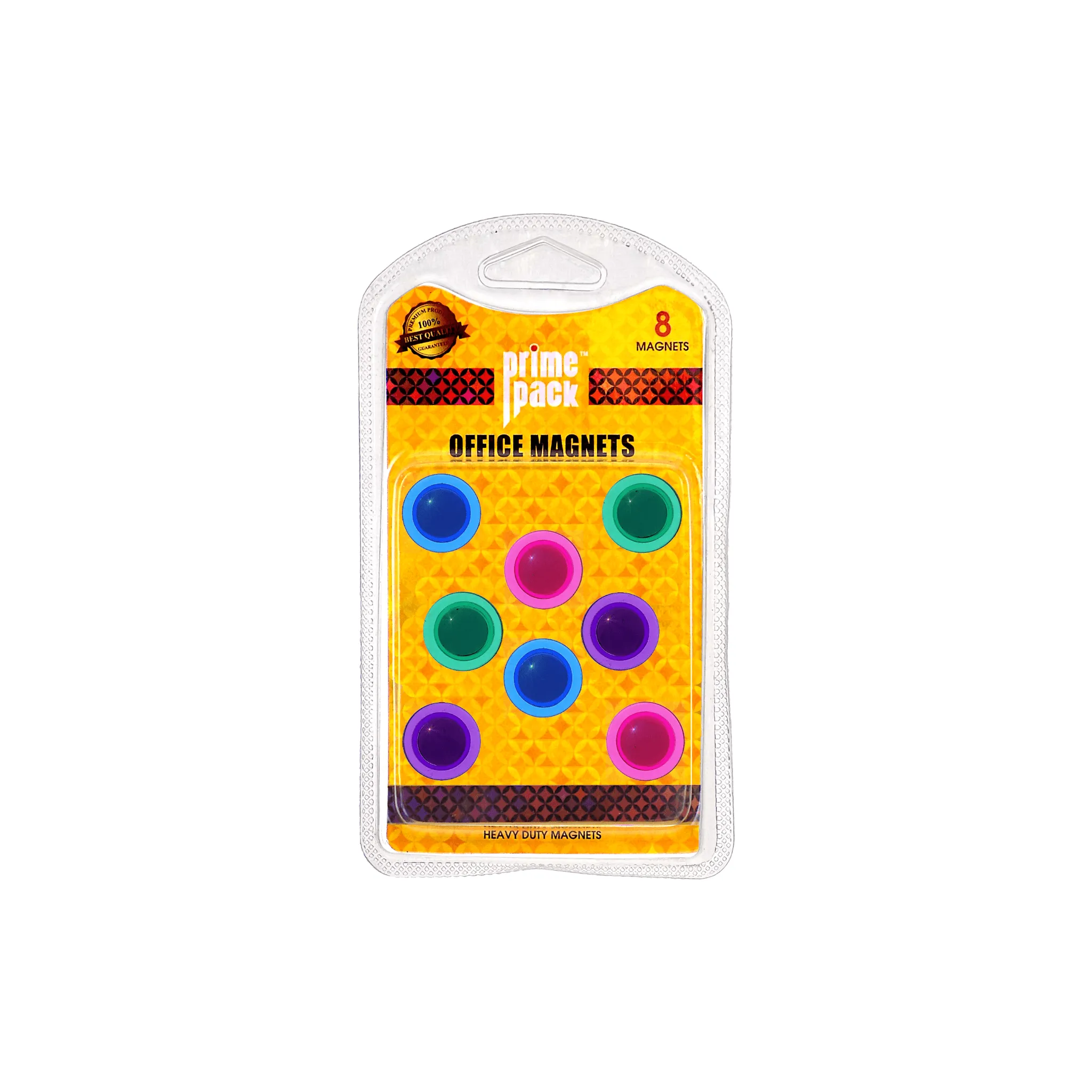 Primepack Round Whiteboard Magnetic Button Set of 8 Pcs