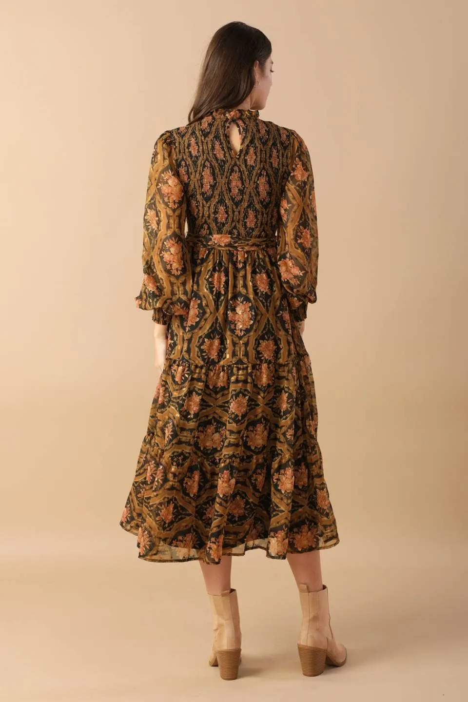 Printed Woven Midi