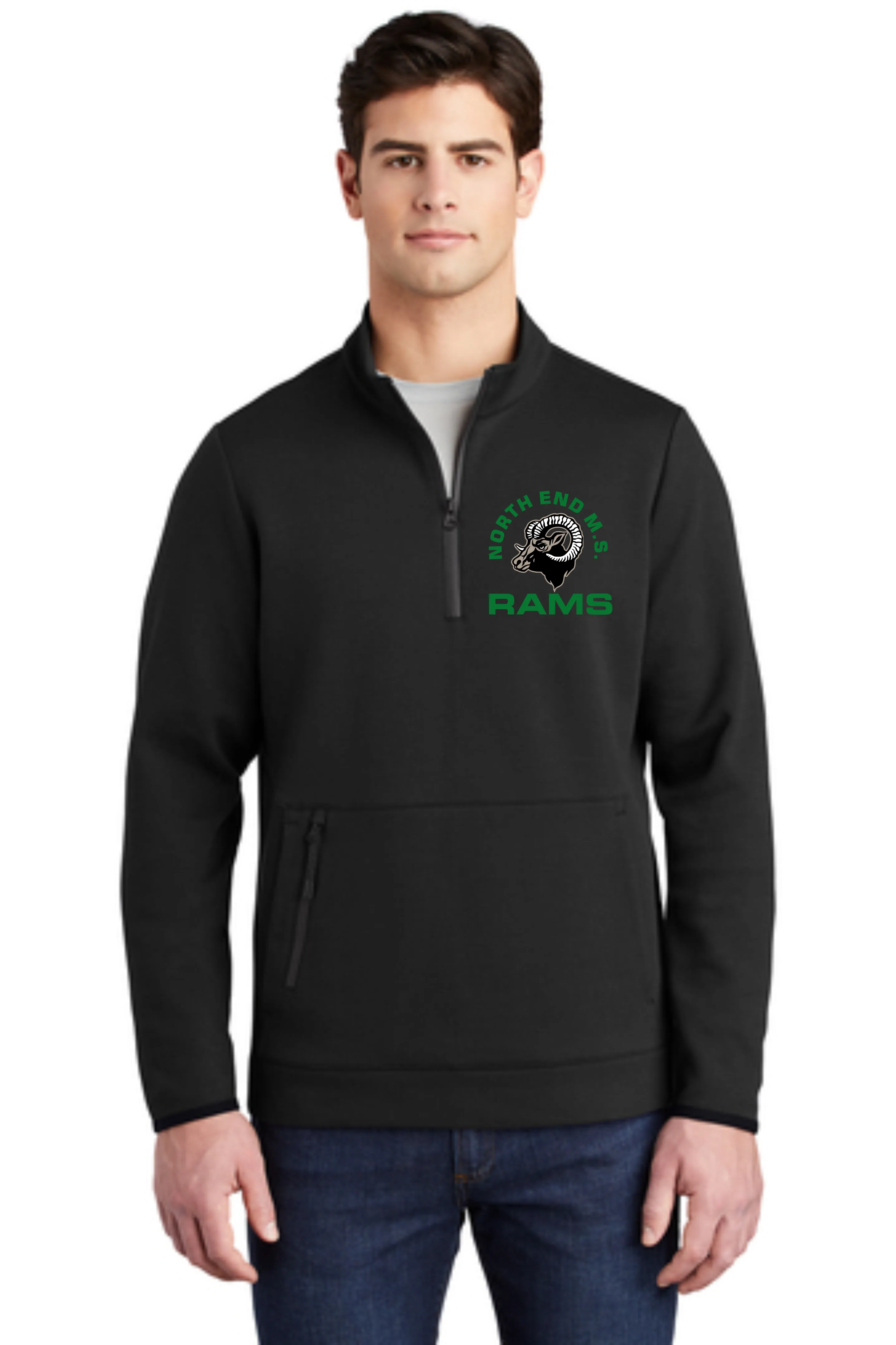 RAMS 1/4 Zip Heavyweight Pullover