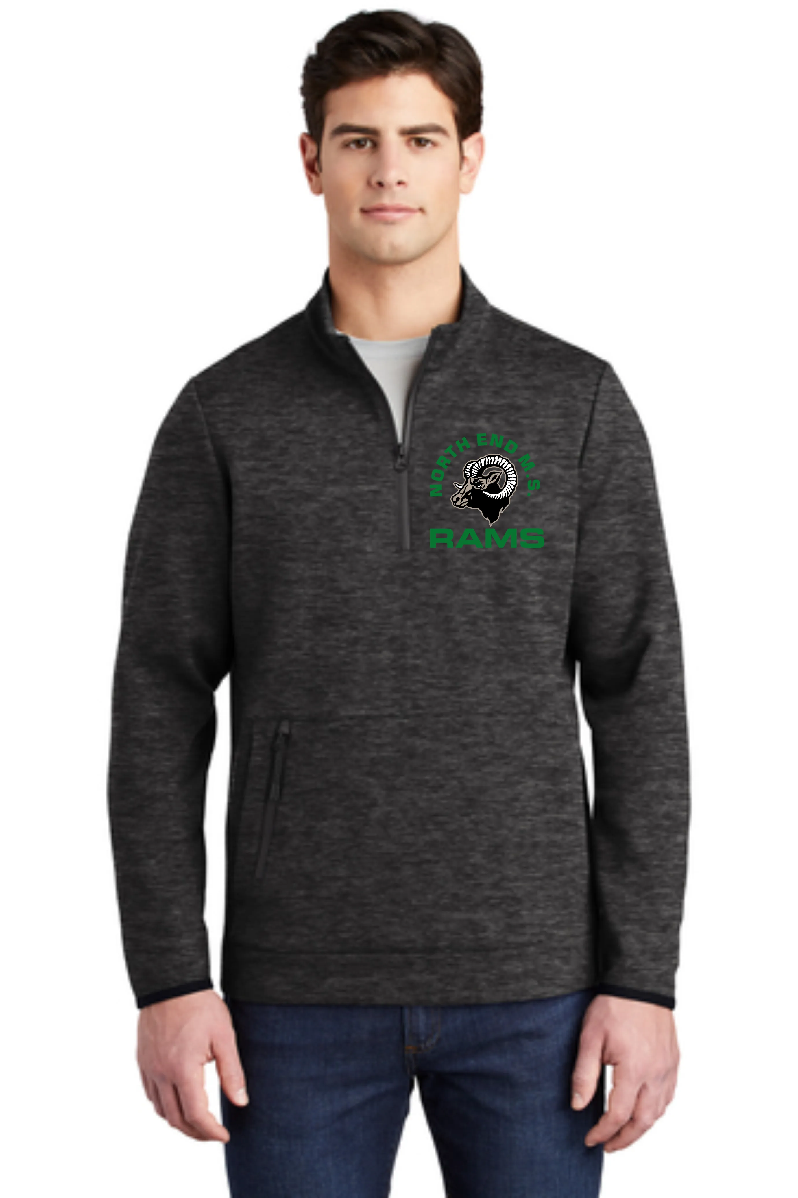RAMS 1/4 Zip Heavyweight Pullover