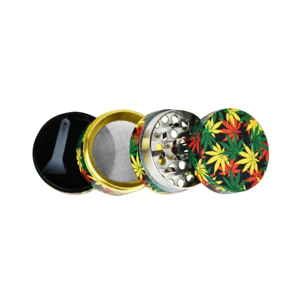 Rasta Hemp Leaf Grinder 1.5"