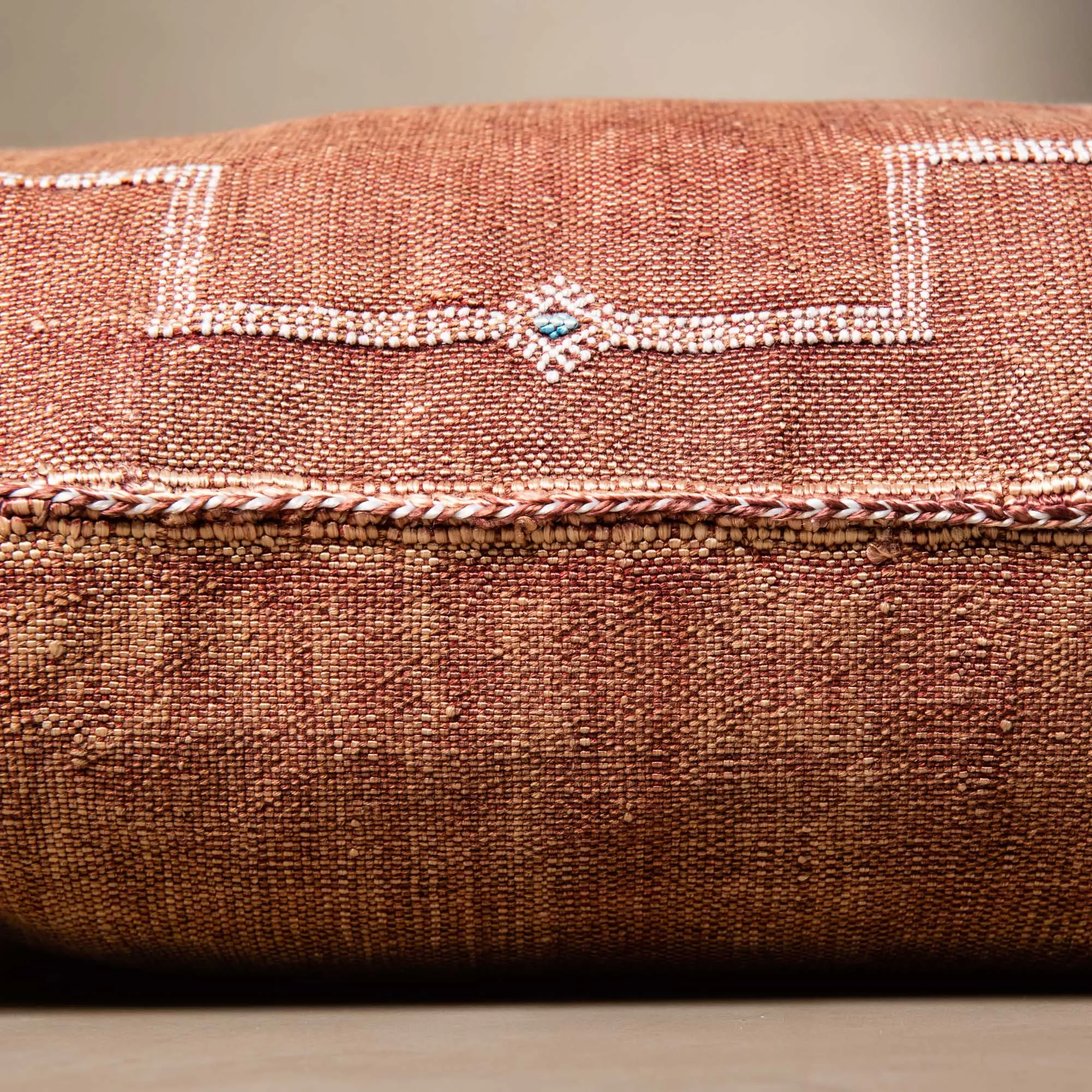 Red Cactus silk pillow cover