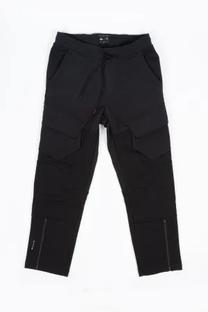 REIGNING CHAMP X JIDE OSIFESO KNIT HEAVYWEIGHT HYBRID CARGO PANT BLACK