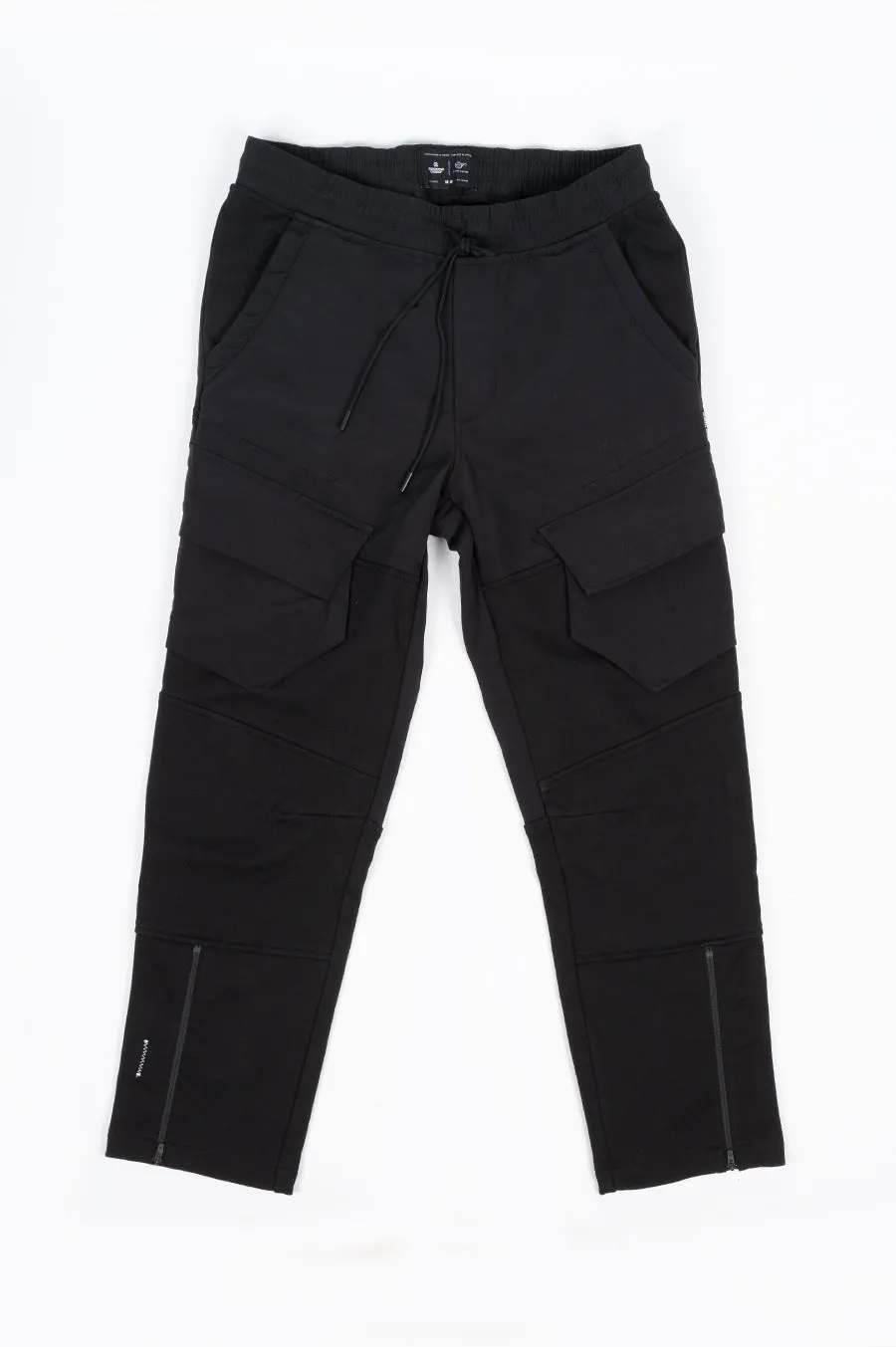 REIGNING CHAMP X JIDE OSIFESO KNIT HEAVYWEIGHT HYBRID CARGO PANT BLACK