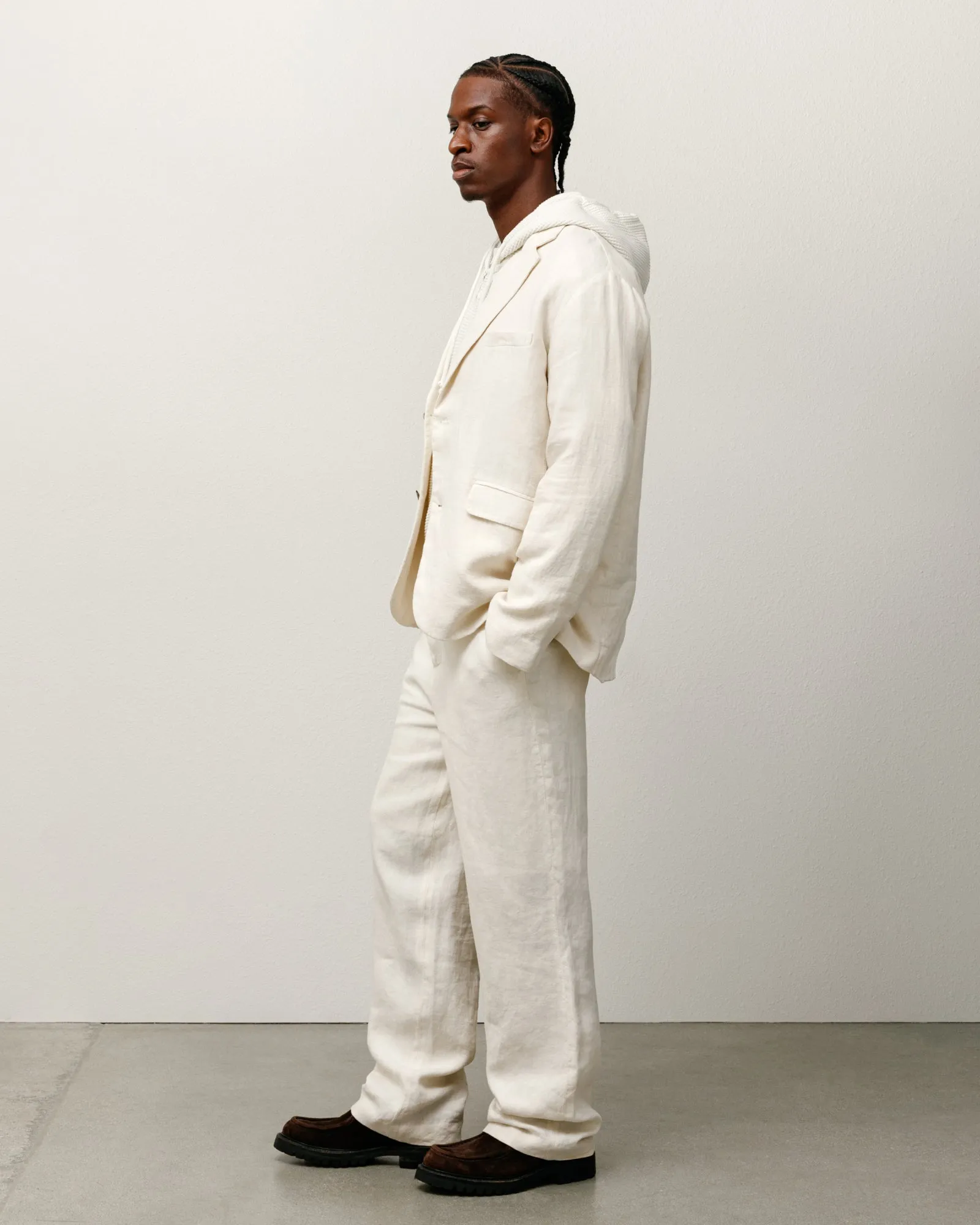 RELAXED TROUSER TEXTURED LINEN