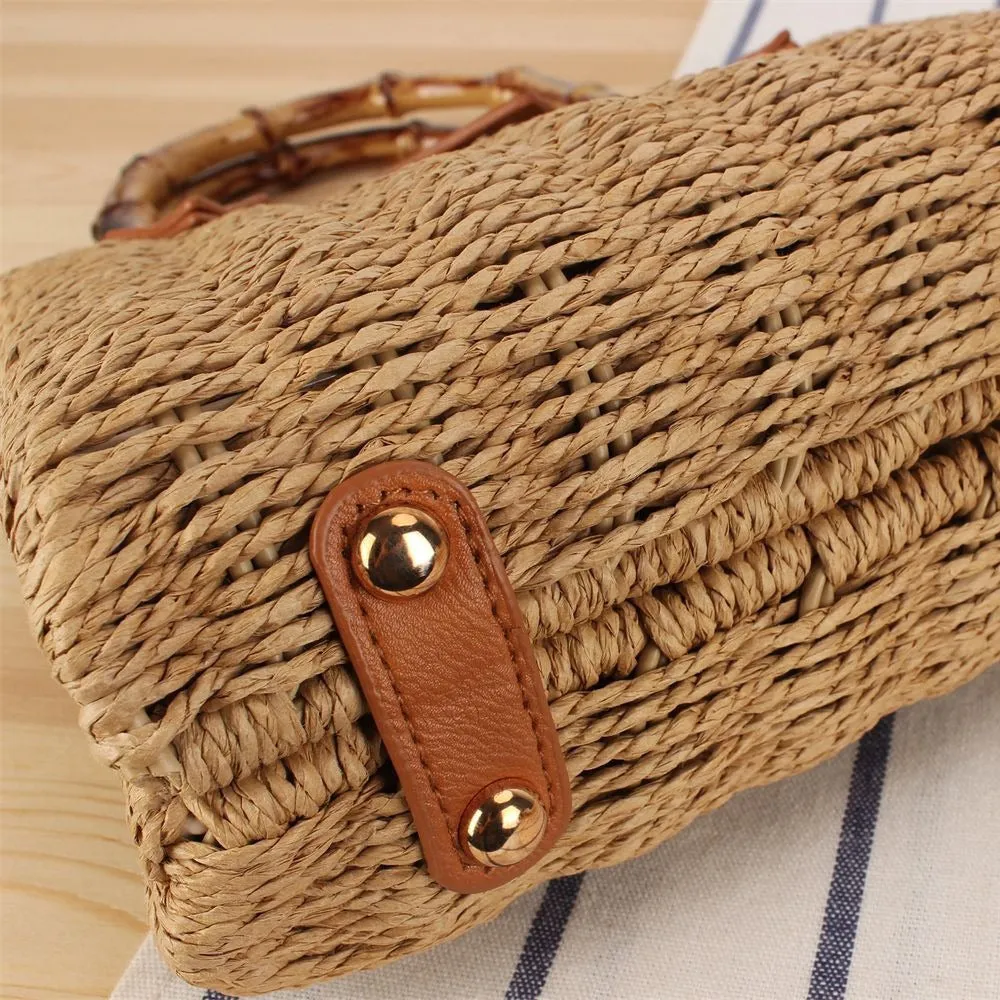 Retro Artistic Idyllic Style Premium Straw Crossbody Bags