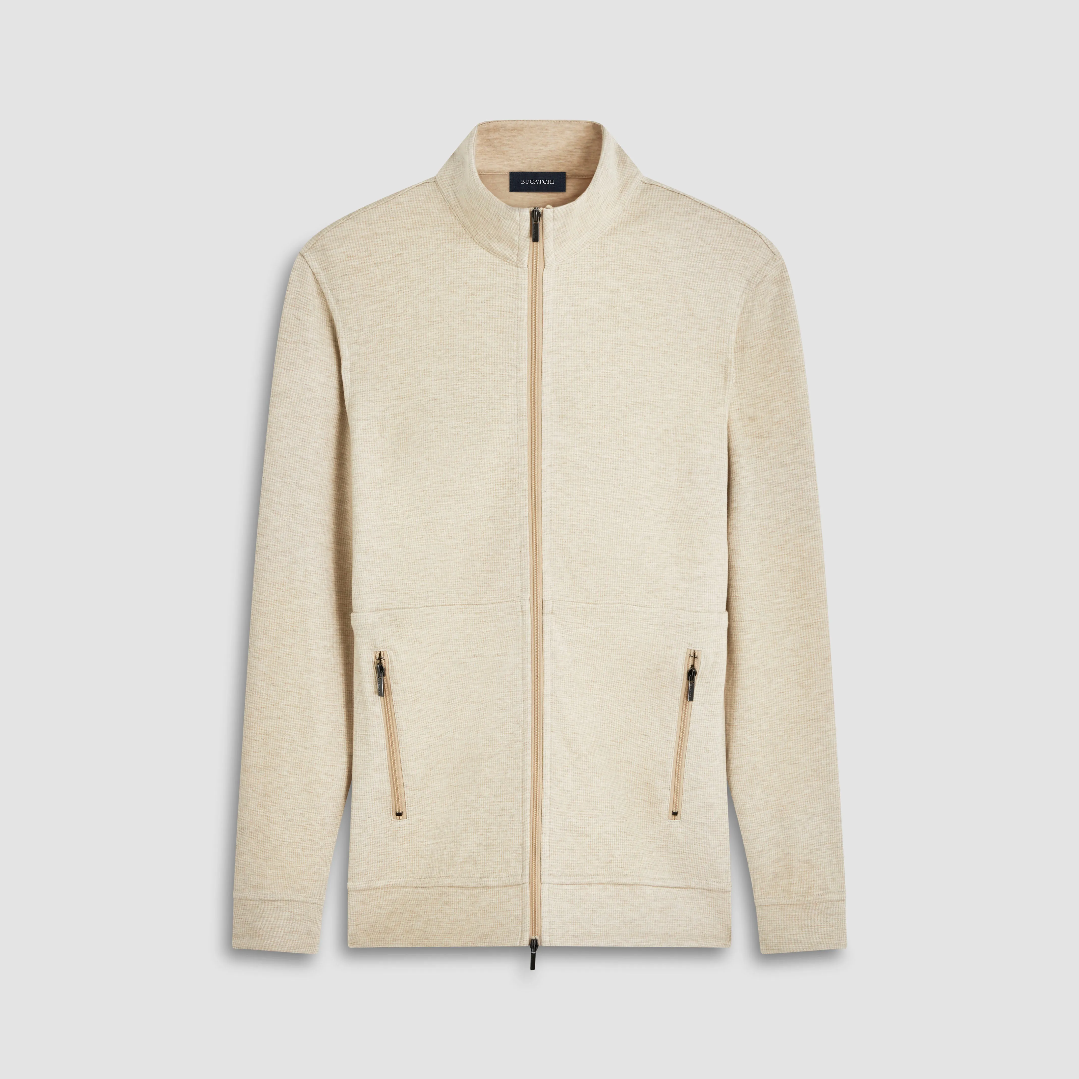Reversible Hound's Tooth Full Zip Jacket