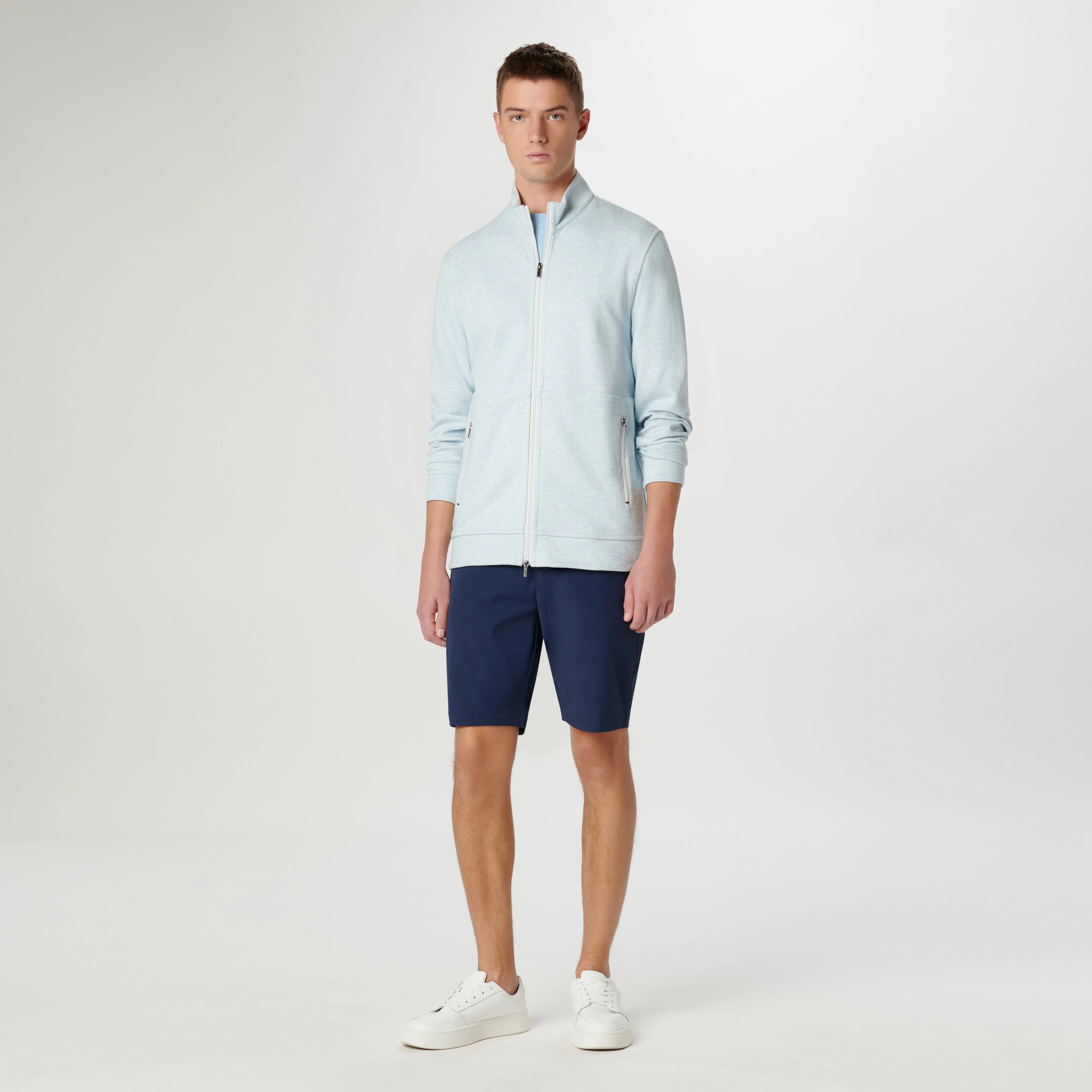 Reversible Hound's Tooth Full Zip Jacket