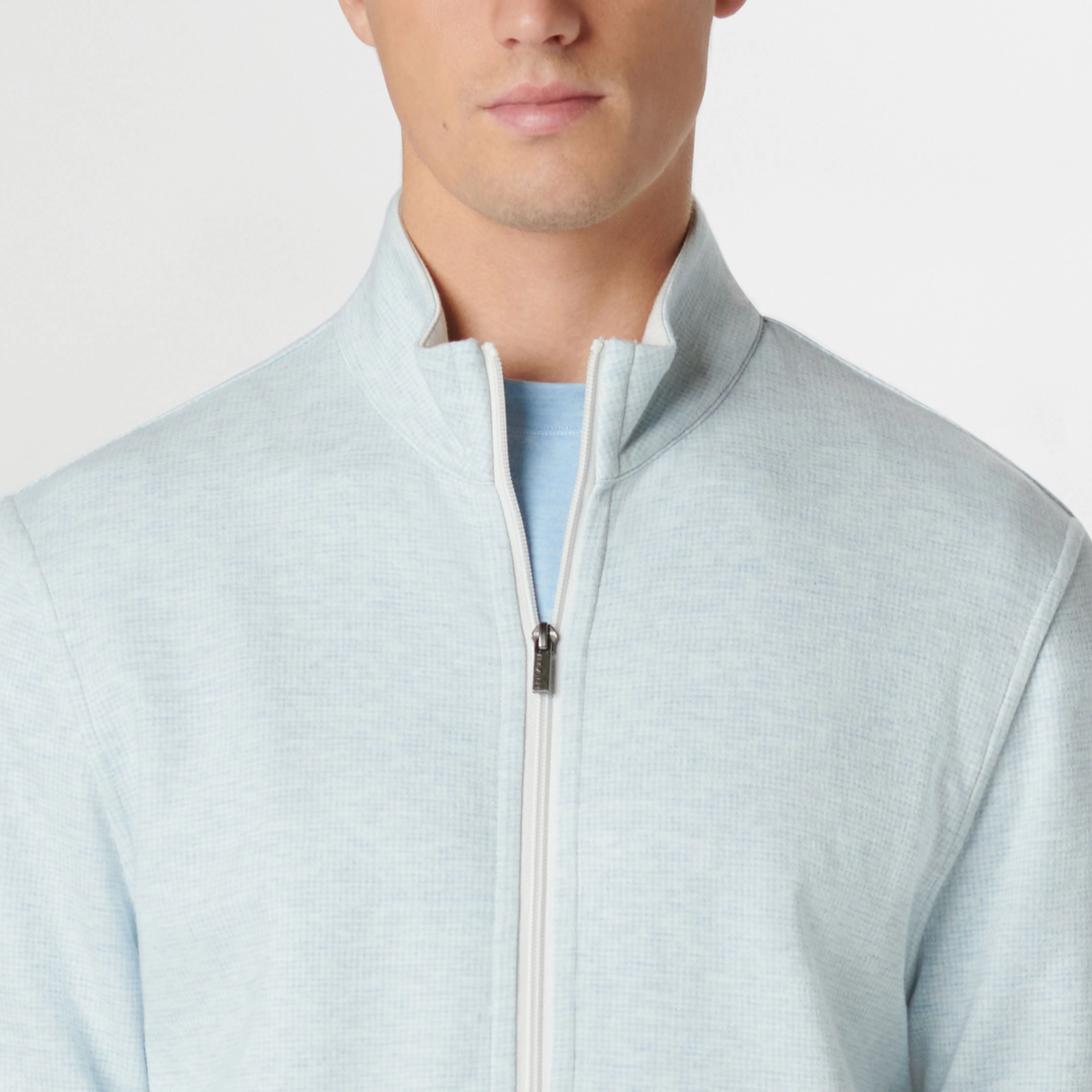 Reversible Hound's Tooth Full Zip Jacket