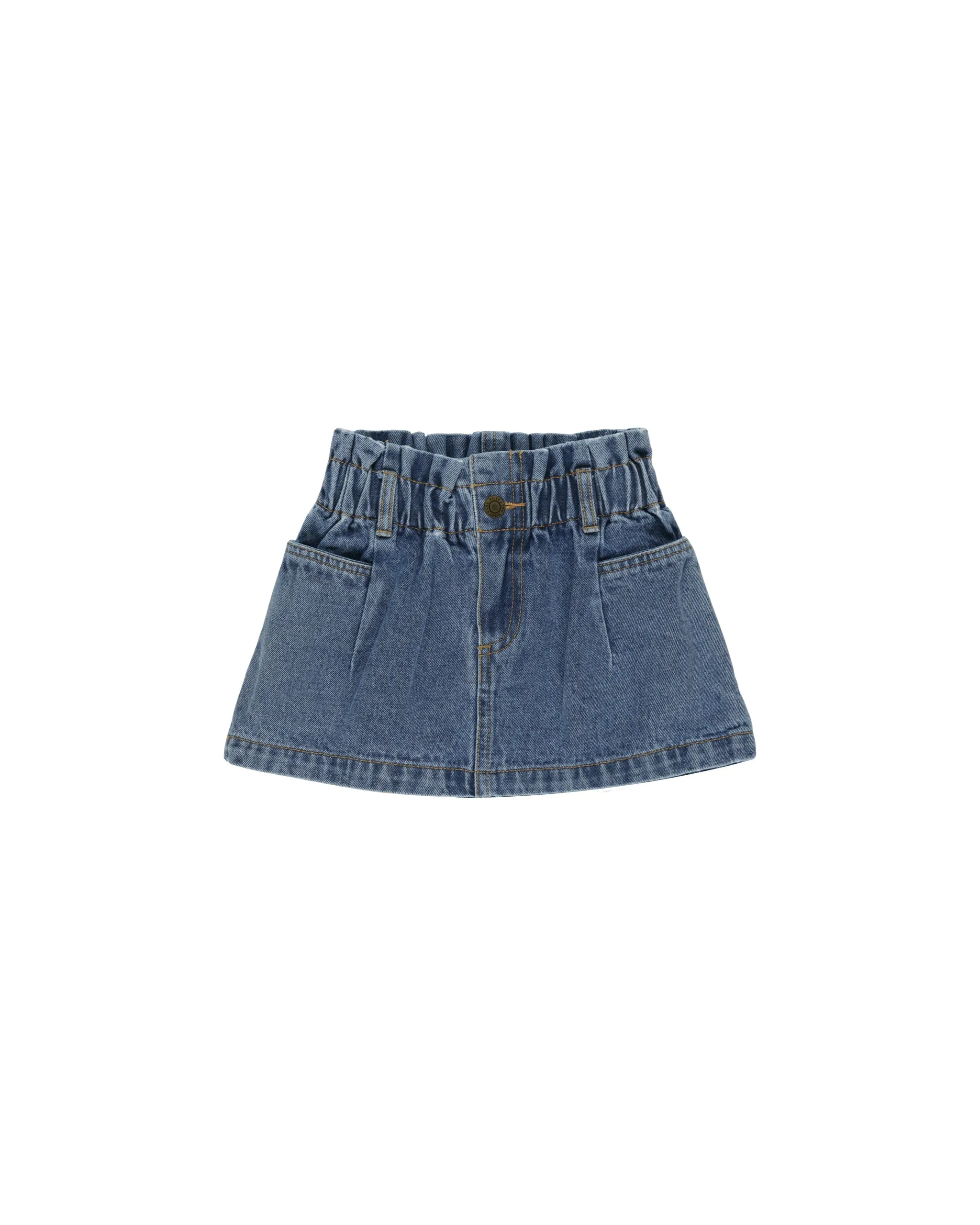 Rylee & Cru Denim Mini Skirt
