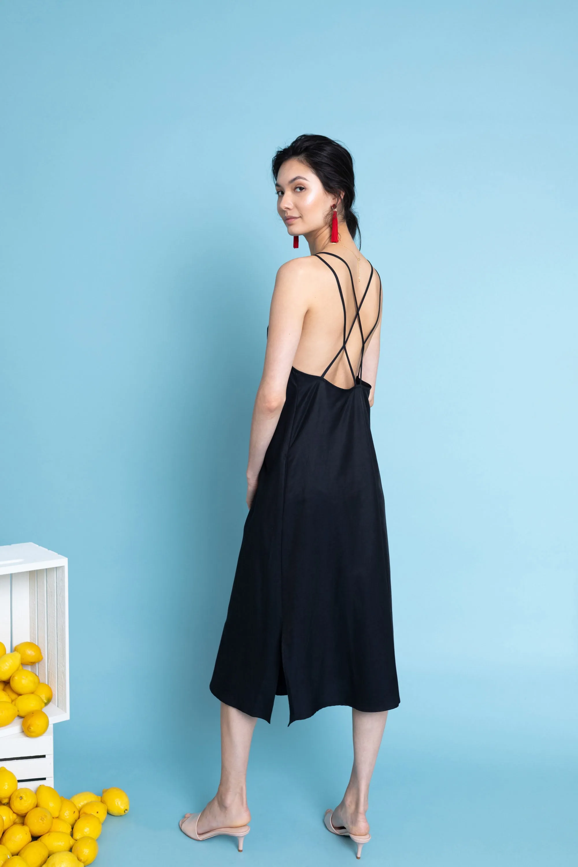 Sachi Dress in Midnight Blue