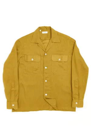 Salvatore Piccolo Overshirt Vietnam Cotton/Linen Ocher